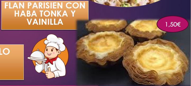 Imagen de Flan Parisien con Haba Tonka y Vainilla